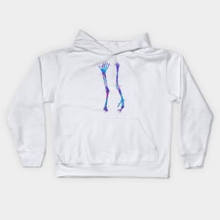 Arm Bones Watercolor Kids Hoodie